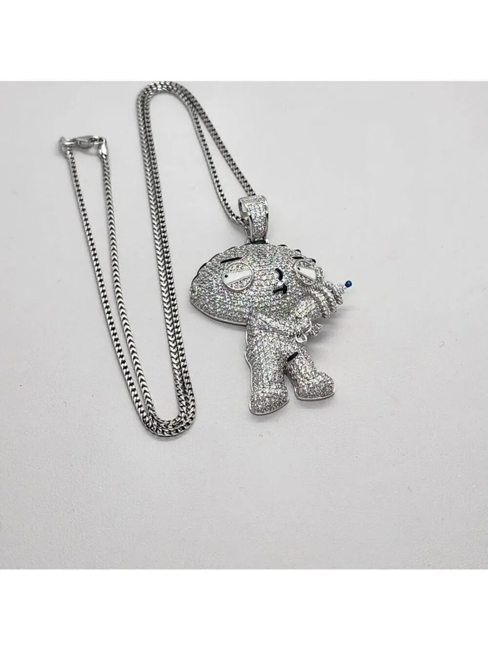 Brand New Sterling Silver 925 Stewie Necklace